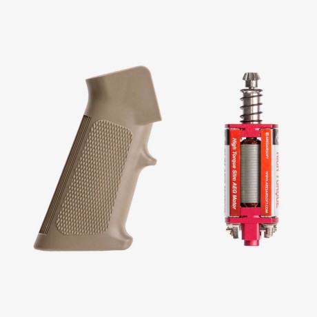 ARES - ARES HT SLIM M4/M16 MOTOR GRIP SET-LONG-TAN