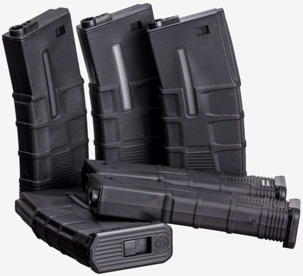ICS T MID CAP 180 R MAGAZINE BLK 6 PCS BOX