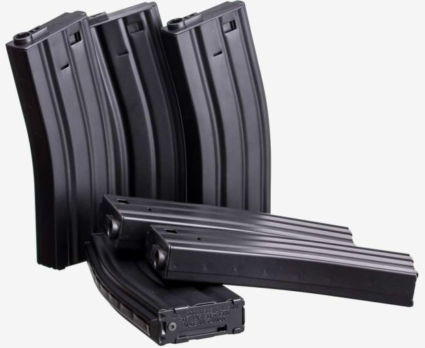 ICS METAL MID CAP 180 R MAGAZINE BLK 6 PCS BOX