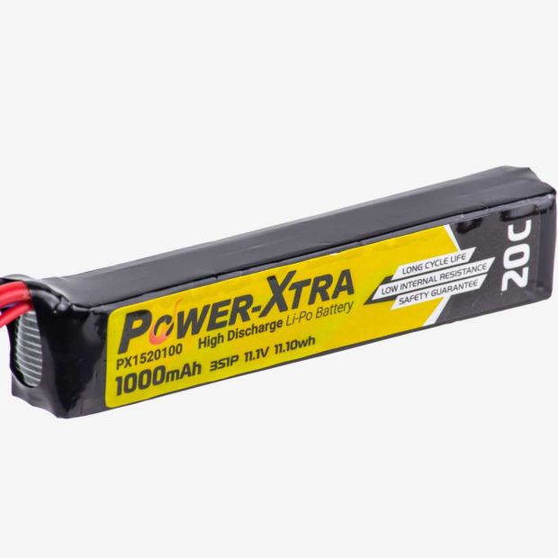 POWER XTRA 11.1V 1000MAh STICK LIPO BATTERY