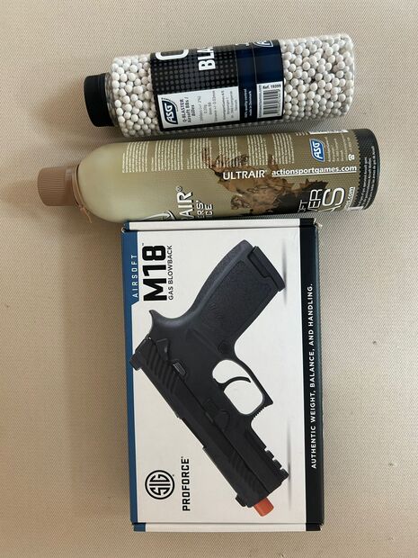 SIG SAUER PROFORCE M18 BLOWBACK SİYAH AIRSOFT TABANCAS