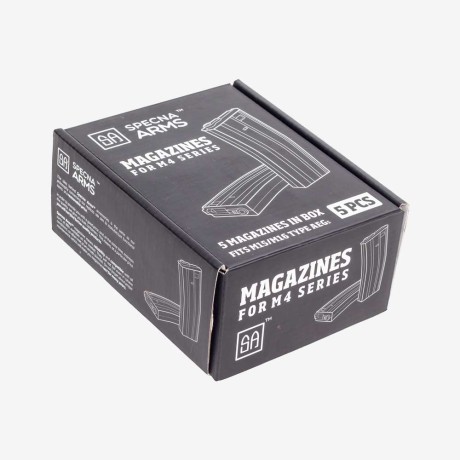 SPECNA ARMS - SPECNA ARMS 100R MID CAP MAGAZINE FOR M4/M16 5 PCS TAN SPECNA ARMS - SPECNA ARMS 100R MID CAP MAGAZINE FOR M4/M16 5 PCS TAN