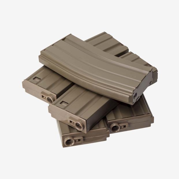 SPECNA ARMS 30R REAL CAP MAGAZINE FOR M4/M16 5 PCS TAN