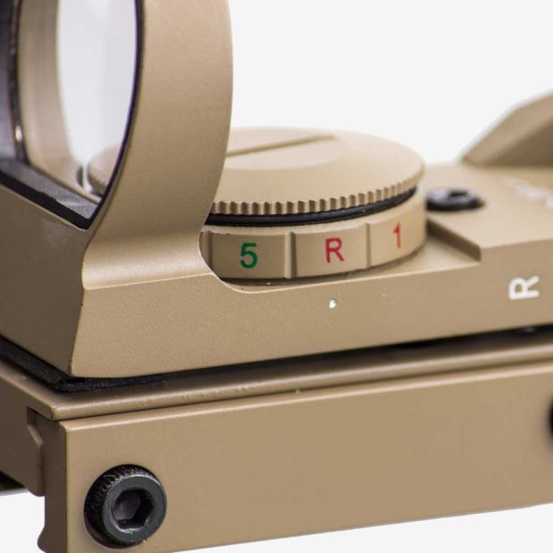 THETA OPTICS OPEN REFLEX SIGHT TAN