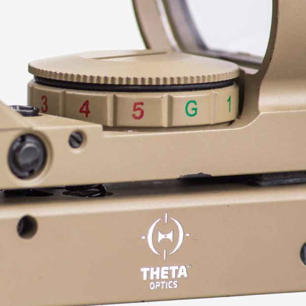 THETA OPTICS OPEN REFLEX SIGHT TAN