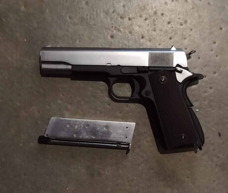 WE - USED WE 1911 SILVER/BLACK AIRSOFT PISTOL
