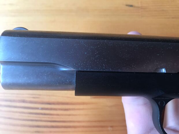 USED WE 1911 SILVER/BLACK AIRSOFT PISTOL