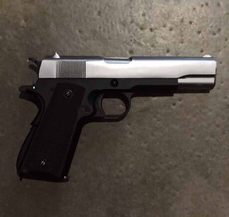 WE - WE 1911 GÜMÜŞ SLIDE SİYAH GÖVDE 2.EL