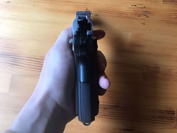 WE 1911 GÜMÜŞ SLIDE SİYAH GÖVDE 2.EL