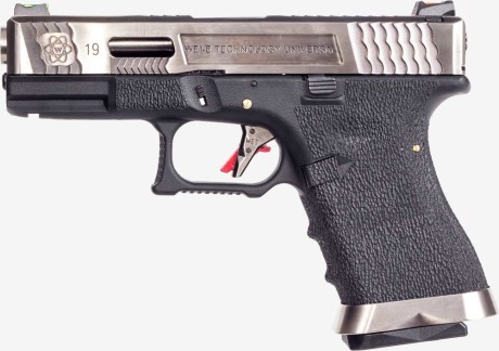 WE - WE G19 T7 - SV SLIDE / SV BARREL / BK FRAME AIRSOFT PISTOL