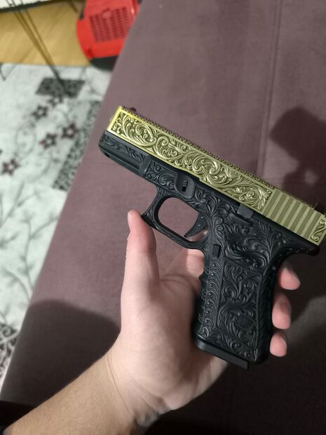 WE GLOCK G 17 ETCHED IVORY AIRSOFT TABANCASI