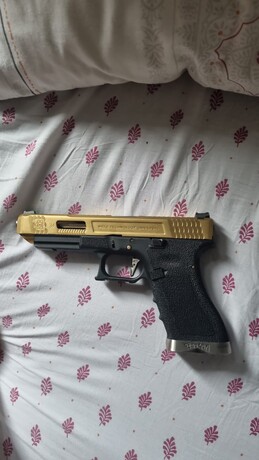 WE - WE GLOCK G34 TITANIUM GOLD AIRSOFT TABANCASI