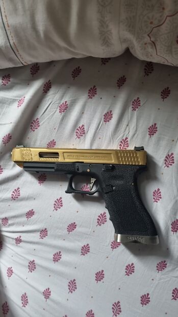 WE GLOCK G34 TITANIUM GOLD AIRSOFT TABANCASI