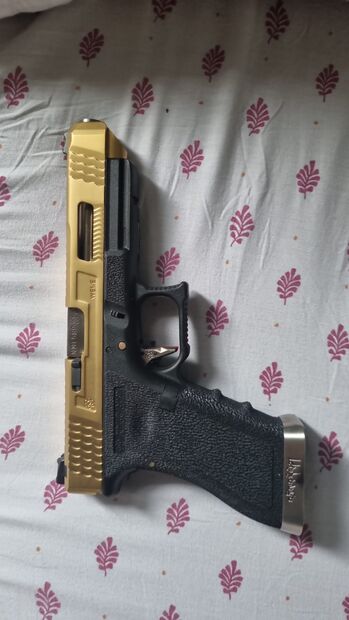 WE GLOCK G34 TITANIUM GOLD AIRSOFT TABANCASI