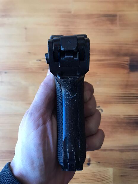 WE P08 LUGER SİYAH AIRSOFT TABANCASI