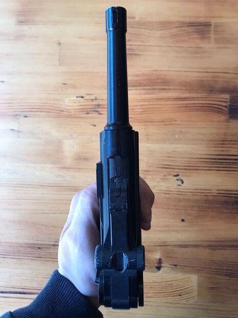 WE P08 LUGER SİYAH AIRSOFT TABANCASI