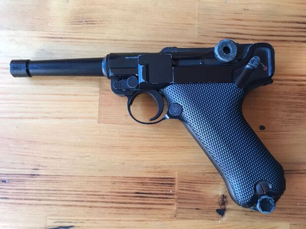 WE P08 LUGER SİYAH AIRSOFT TABANCASI