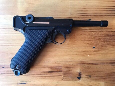 WE - WE P08 LUGER SİYAH AIRSOFT TABANCASI